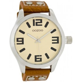 OOZOO Timepieces 45mm Brown Leather Strap C1052